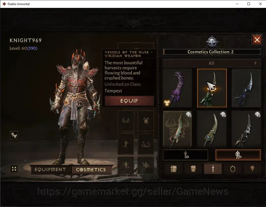 Diablo Immortal Accounts SA - Malah|CS ON|Lv60(390)|Tempest|CR 33k|Reso 330 image 10
