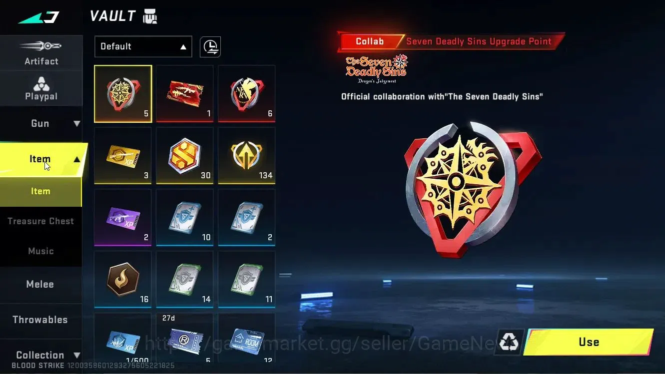 Blood Strike Accounts ASIA|ETERNAL[Desert Eagle-Scorpius]|Collab 7DS[Kar image 16