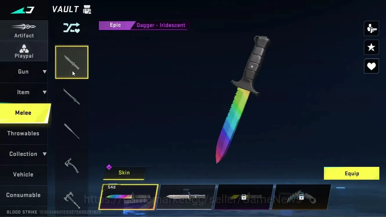 Blood Strike Accounts ASIA|ETERNAL[Desert Eagle-Scorpius]|Collab 7DS[Kar image 17