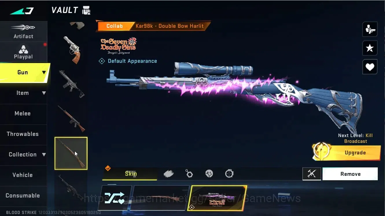 Blood Strike Accounts ASIA|4 ULTRA[ETHAN,GLOCK,M82,Bandage]|Collab 7DS[Q image 12