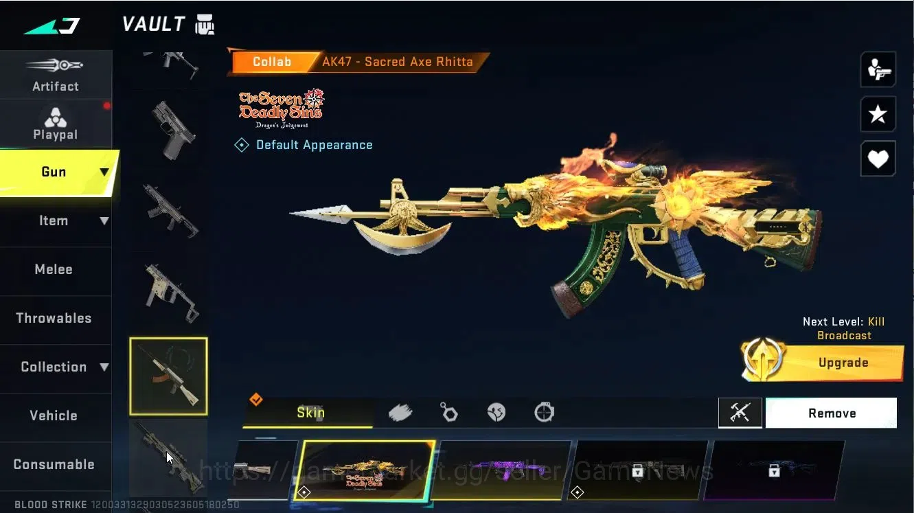 Blood Strike Accounts ASIA|4 ULTRA[ETHAN,GLOCK,M82,Bandage]|Collab 7DS[Q image 8