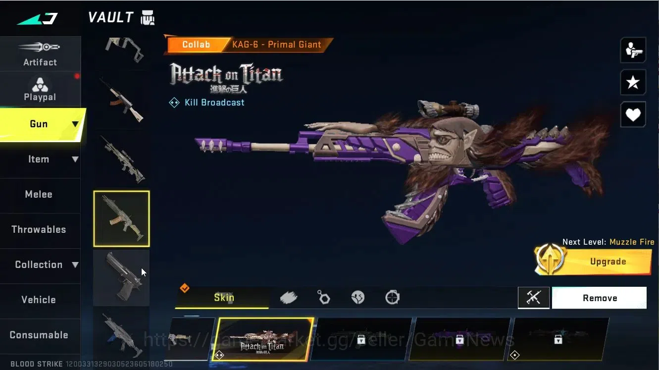 Blood Strike Accounts ASIA|4 ULTRA[ETHAN,GLOCK,M82,Bandage]|Collab 7DS[Q image 9
