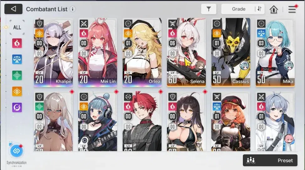 Chaos Zero Nightmare Accounts GLOBAL Lv 51|9 SSR[Heidemari,Yuki,Narja,Veronica+S image 4