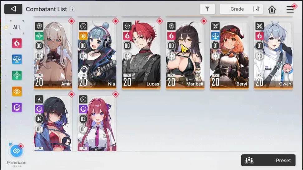 Chaos Zero Nightmare Accounts GLOBAL Lv 51|9 SSR[Heidemari,Yuki,Narja,Veronica+S image 5