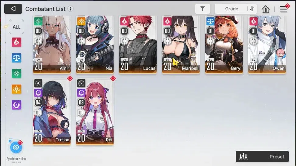 Chaos Zero Nightmare Accounts GLOBAL Lv 51|9 SSR[Heidemari,Yuki,Narja,Veronica+S image 6