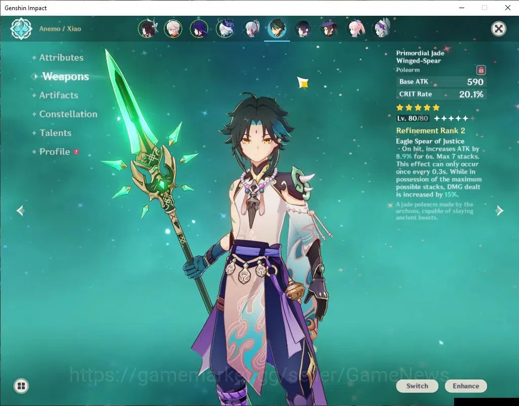 Genshin Impact Accounts ASIA|AR 56|9 Limited+6(*5Weapon)|[Xiao,Yelan]+Sign image 3