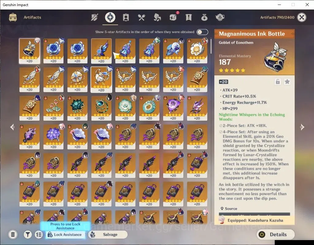 Genshin Impact Accounts ASIA|AR 56|9 Limited+6(*5Weapon)|[Xiao,Yelan]+Sign image 8