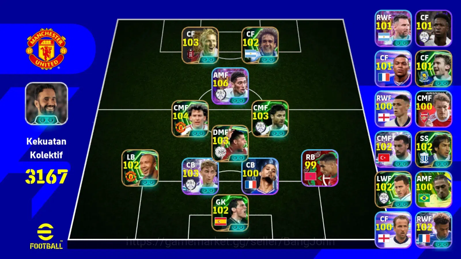 eFootball Accounts ANDROID|PW 3167|Bellingham show,robson epic,huijse image 5