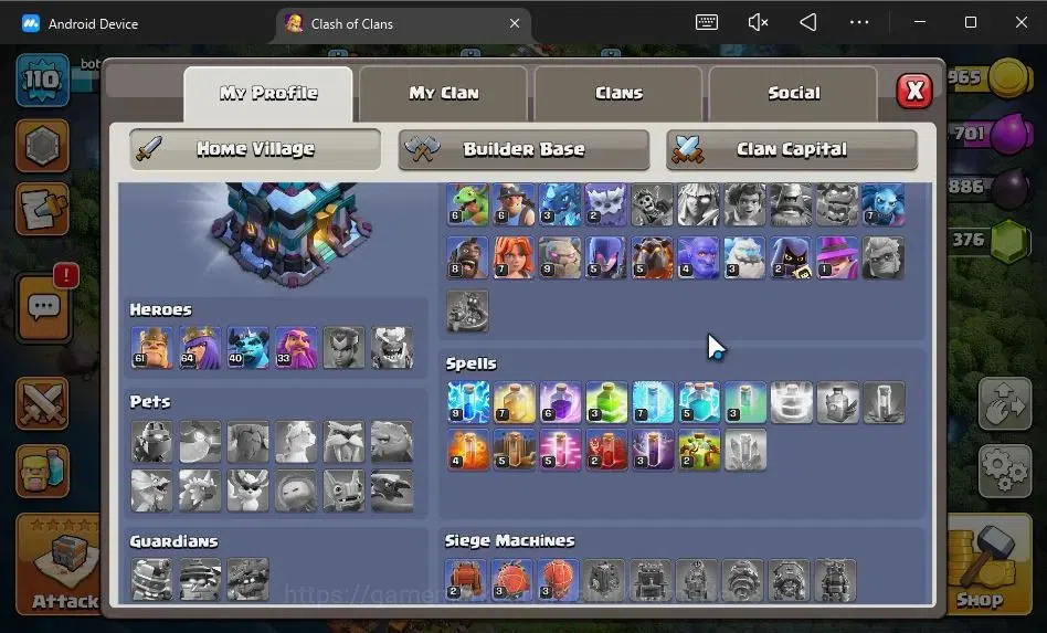 Clash of Clans Accounts TH 13-BH 7|LV 110|HH 6|BK 61,AQ 64,GW 33,MP 40|BM image 3