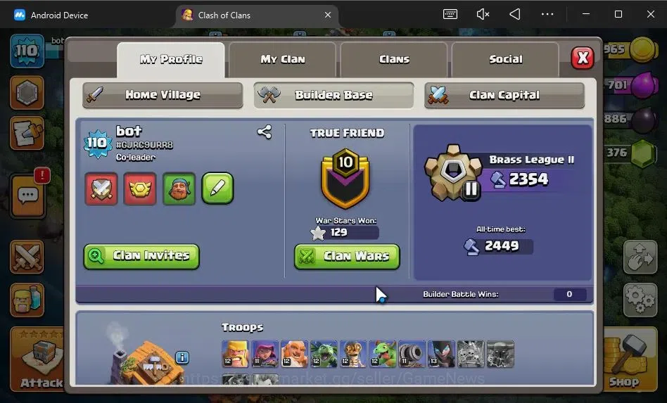 Clash of Clans Accounts TH 13-BH 7|LV 110|HH 6|BK 61,AQ 64,GW 33,MP 40|BM image 4