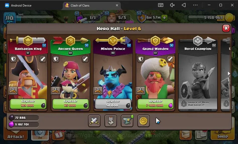 Clash of Clans Accounts TH 13-BH 7|LV 110|HH 6|BK 61,AQ 64,GW 33,MP 40|BM image 8