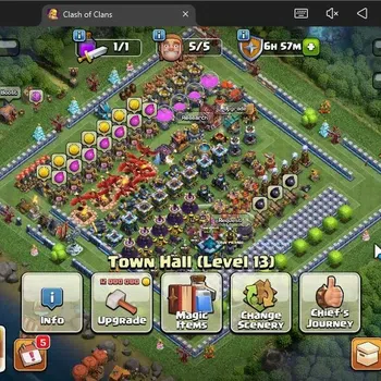 Clash of Clans High-End TH 13-BH 7|LV 110|HH 6|BK 61,AQ 64,GW 33,MP 40|BM  image 1