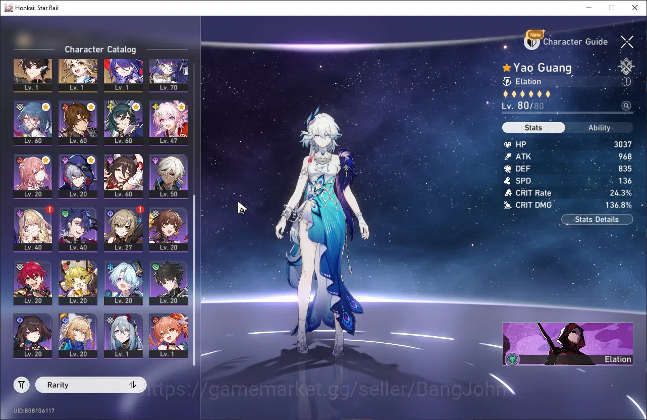 Honkai Star Rail Accounts ASIA|TL 68|11 limit|Firefly,YaoGuang,Acheron,TheHe image 4