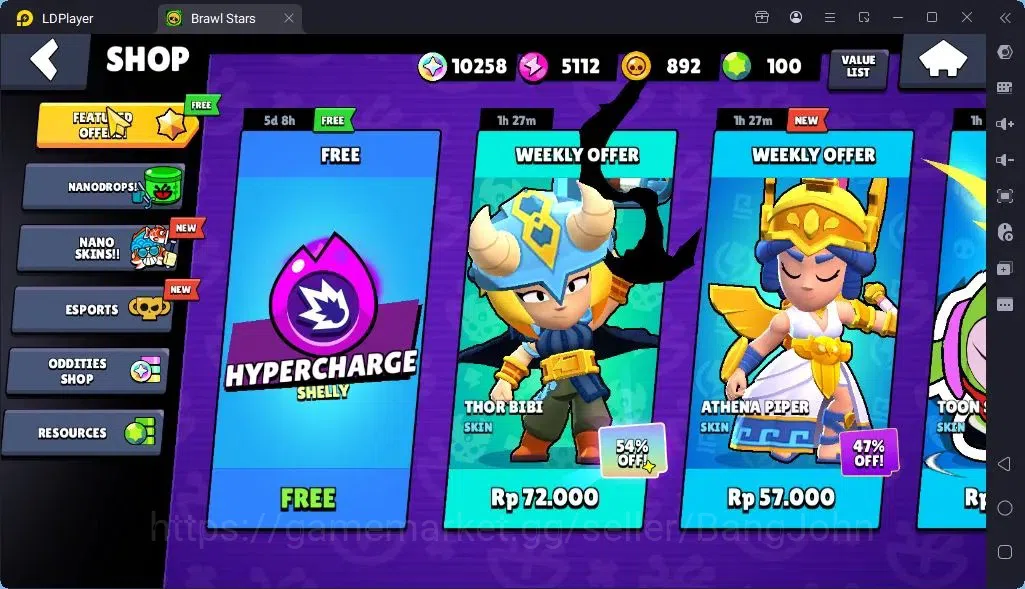 Brawl Stars Accounts Global |Trophy 1218| Brawler 1 Max with Supercharge |Skins 1 Mythic,4 Epic|Bling 10258|Protect 13
