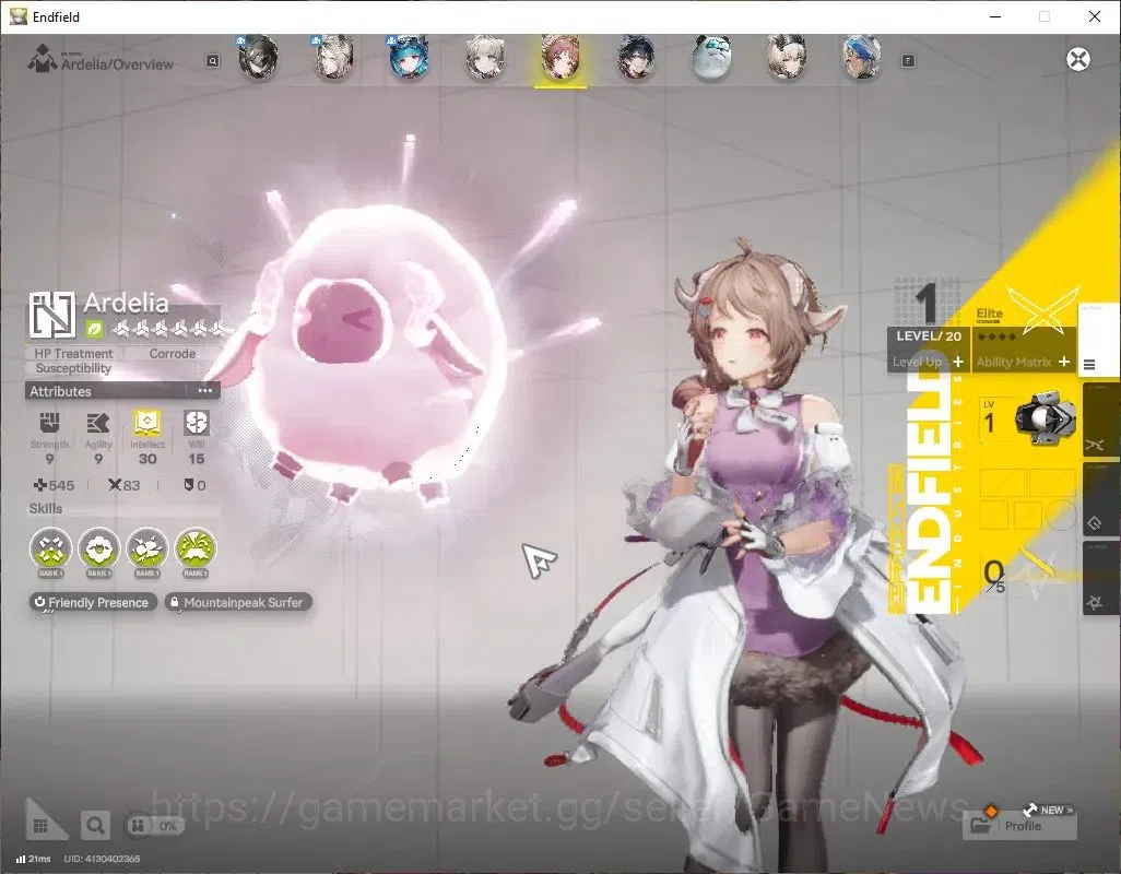 Arknights: Endfield Accounts ASIA|Lv2|Fresh Starter|3SSR+1(*6WEP)|Pogranichnik,LastRite,Ardelia|ARS 5
