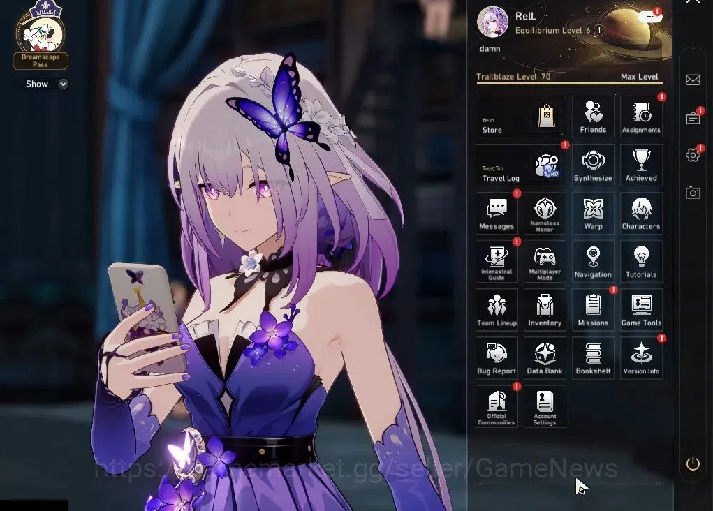 Honkai Star Rail Accounts Asia|TL 70|4 Prem Team|19 Limited|[Acheron,Castori image 2