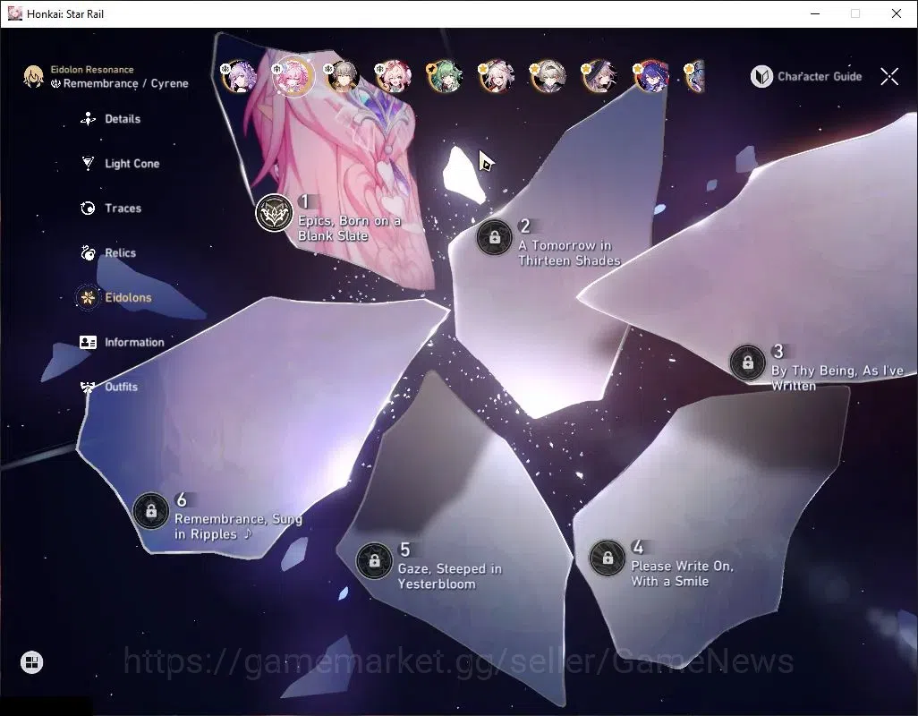 Honkai Star Rail Accounts Asia|TL 70|4 Prem Team|19 Limited|[Acheron,Castori image 9
