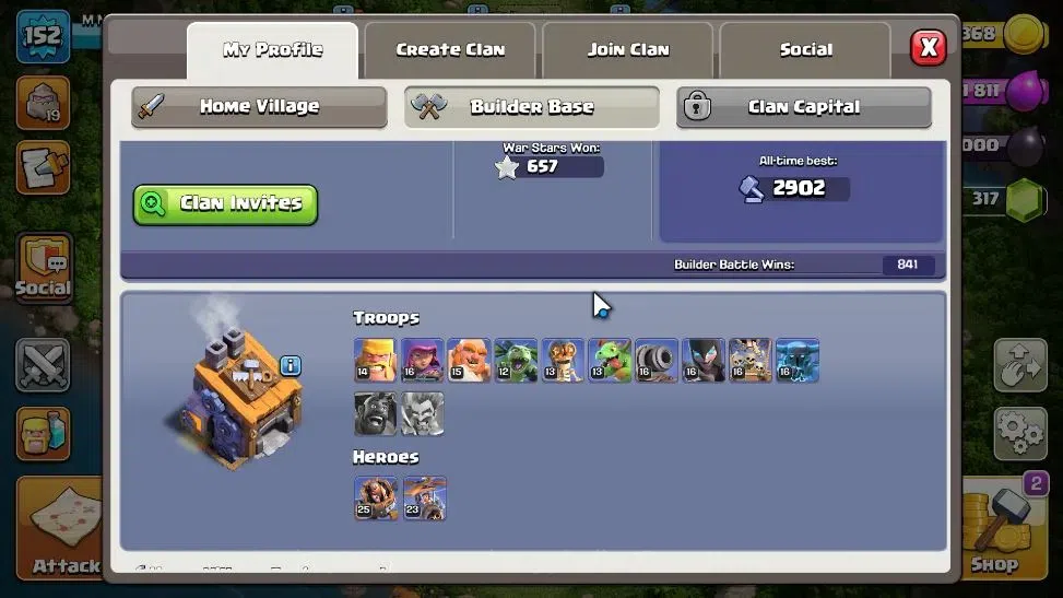 Clash of Clans Accounts LV 152|TH 14-BH 8|HH 8|Limited Skin|BK 75,AQ 75,GW image 6