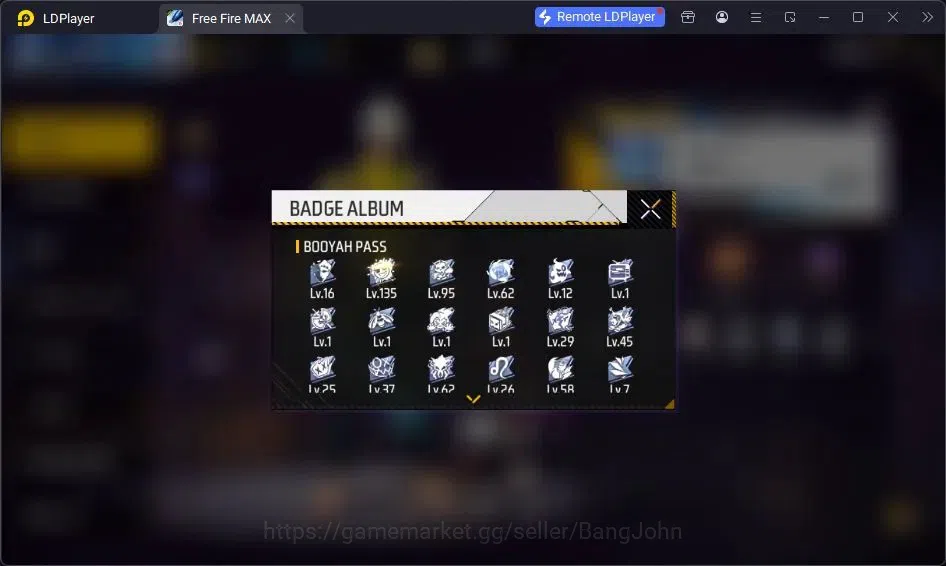 Free Fire Accounts Indonesia | Vault 190 | EVO GROZA-BANG! | Bundle B image 5