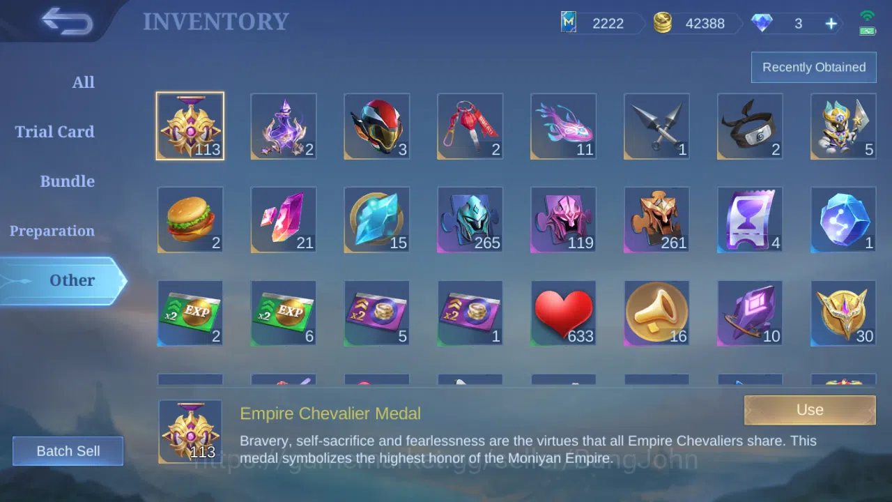 Mobile Legends: Bang Bang Accounts Hero 94 | skin 128 | cc natalia | blazing franco | image 13