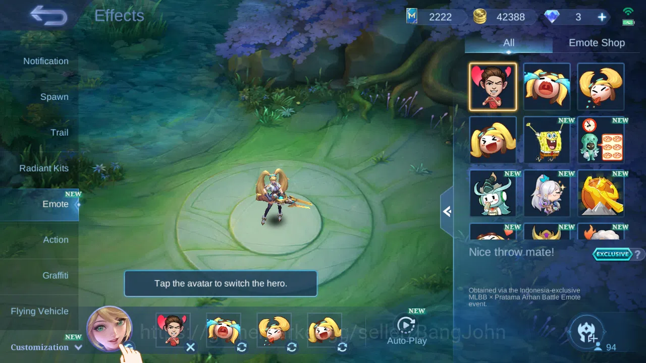 Mobile Legends: Bang Bang Accounts Hero 94 | skin 128 | cc natalia | blazing franco | image 5