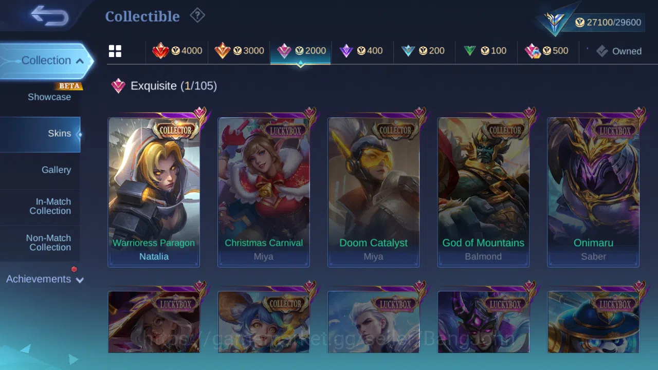 Mobile Legends: Bang Bang Accounts Hero 94 | skin 128 | cc natalia | blazing franco | image 6