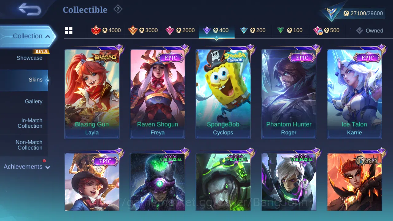 Mobile Legends: Bang Bang Accounts Hero 94 | skin 128 | cc natalia | blazing franco | image 8