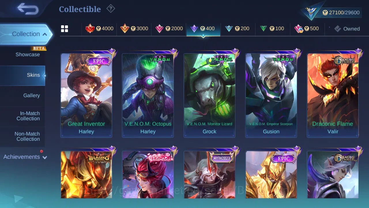 Mobile Legends: Bang Bang Accounts Hero 94 | skin 128 | cc natalia | blazing franco | image 9