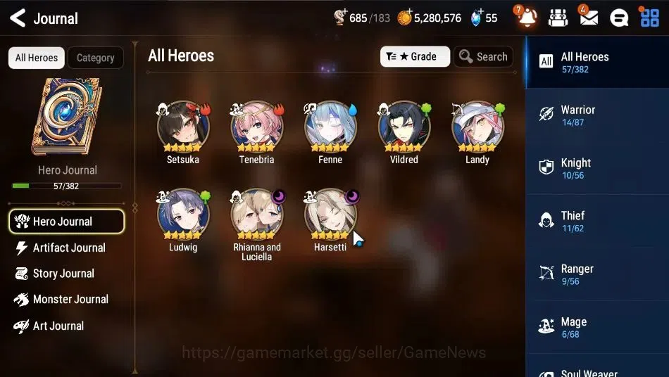 Epic Seven Accounts GLOBAL Unverif|New Era|2 ML(Rhiana&Luciel,Harsetti image 5