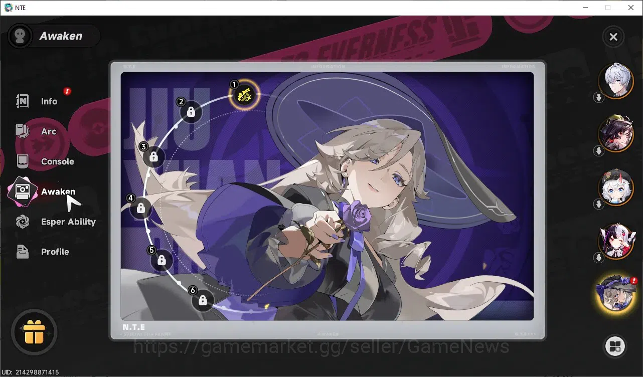 Neverness to Everness Accounts GLOBAL SEA|HL 13|TL 2|6 SSR Lacrimosa,Hotori,Jiuyu image 7