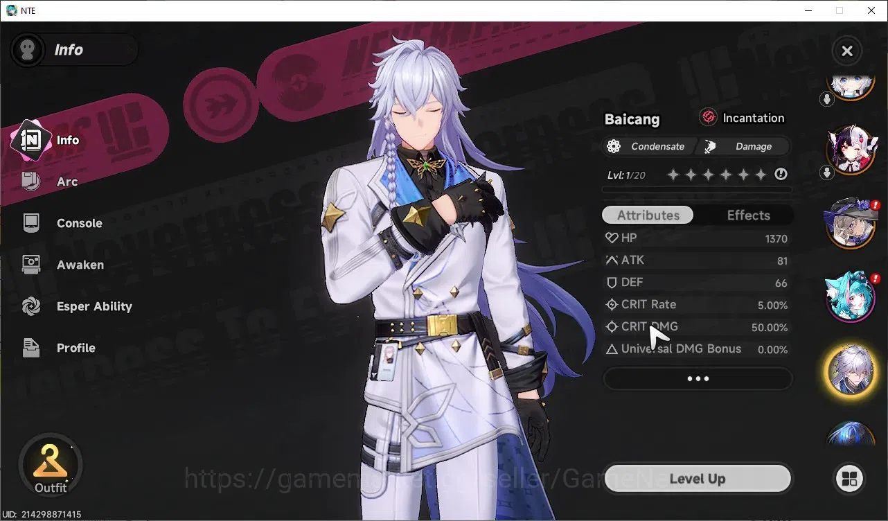 Neverness to Everness Accounts GLOBAL SEA|HL 13|TL 2|6 SSR Lacrimosa,Hotori,Jiuyu image 8