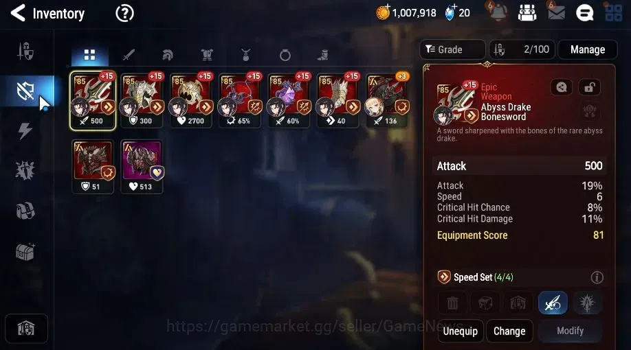 Epic Seven Accounts Global UnVerif|2 ML(LOTScales, RViolet)+Roana, Ten image 17