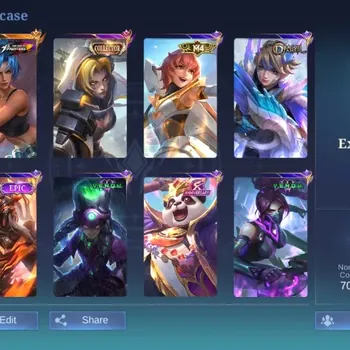 Mobile Legends: Bang Bang Accounts Collector Global|Skin 210|Expert|KOF Karina,Collector Natalia,V.E.N.O.M
