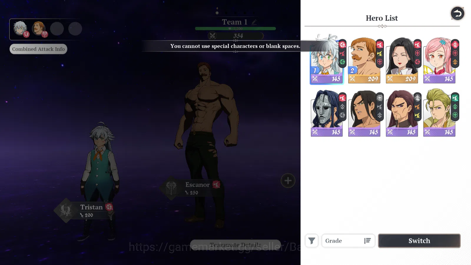 The Seven Deadly Sins: Origin Accounts EUROPE|Fresh StarterLvl2|2SSR|Escanor,Guila&6SR|Ac image 2