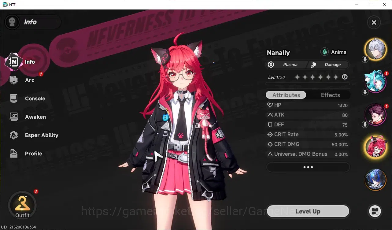 Neverness to Everness Accounts GLOBAL Europe|HL 3|2 S-Class [Nanally,Daffodill]|1 image 3