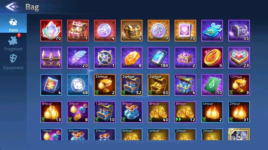 Mobile Legends: Adventure Accounts Global |LV 89|10041k Power |VIP 7|Camp 47-36 |Hero image 18