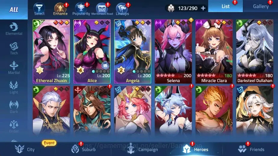 Mobile Legends: Adventure Accounts Global |LV 89|10041k Power |VIP 7|Camp 47-36 |Hero image 3