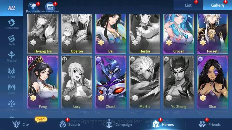 Mobile Legends: Adventure Accounts Global |LV 89|10041k Power |VIP 7|Camp 47-36 |Hero image 6