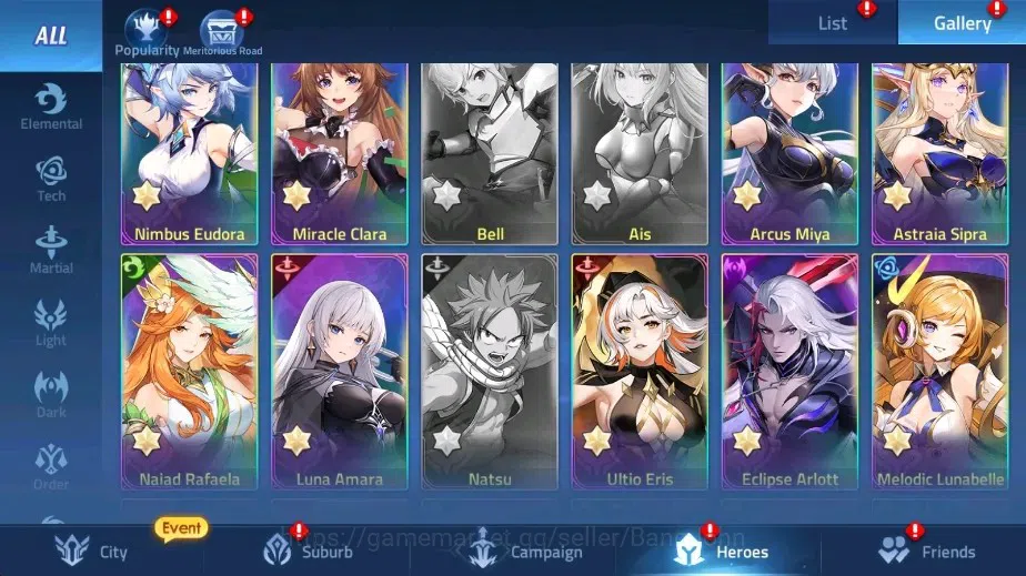 Mobile Legends: Adventure Accounts Global |LV 89|10041k Power |VIP 7|Camp 47-36 |Hero image 8