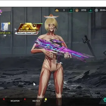 Blood Strike Accounts Collab Skin ASIA|2 ETERNAL MP7 Tidesong,Blight Embrace|Collab AOT Female Titan,M4A1 BoF,Tokrev MCX