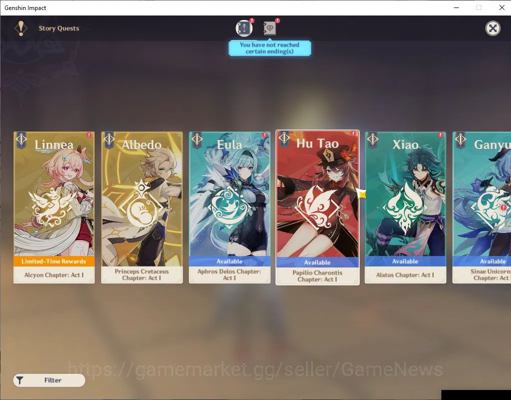 Genshin Impact Accounts ASIA|AR 50|4 Limited+40(*4Character)|Arlecch,Raide image 12