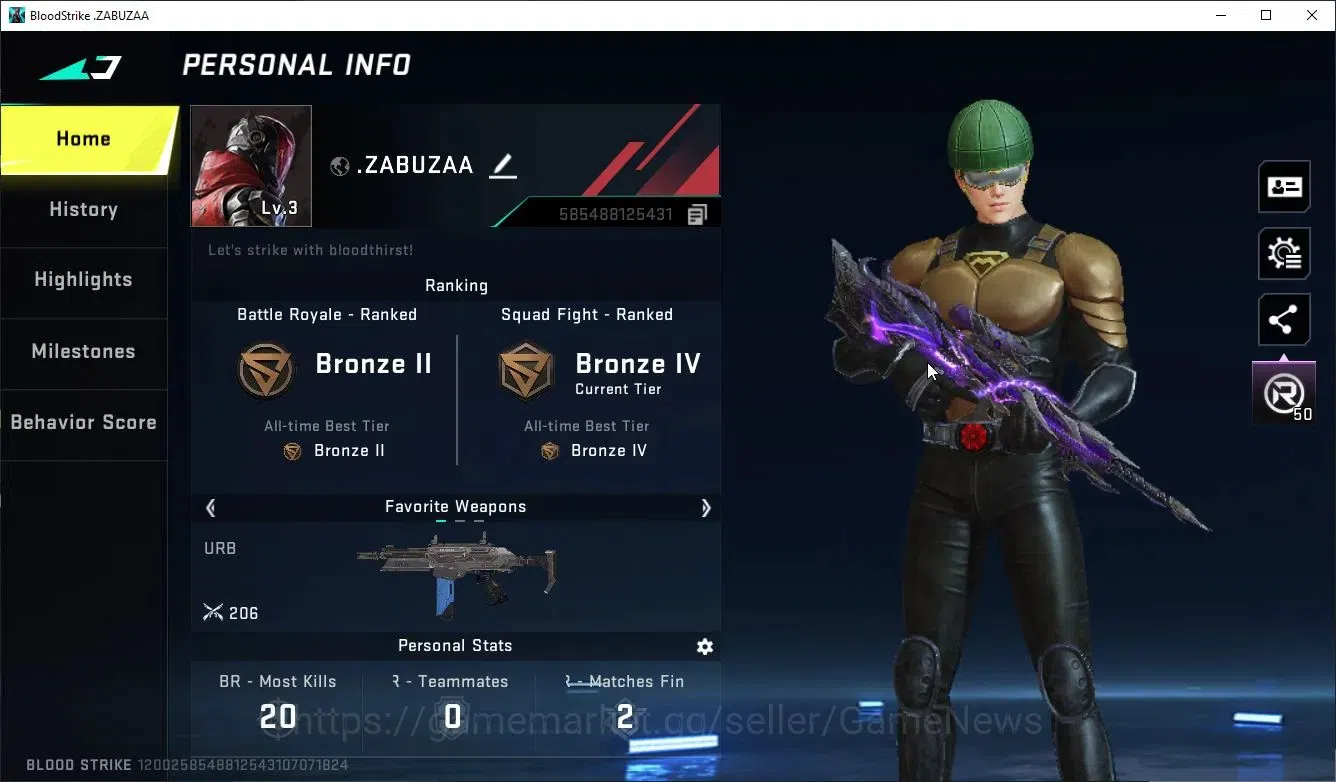 Blood Strike Accounts Others ASIA|ETERNAL KALA-Whisper+1 ULTRA M700-Iridian|3 legendary|NetEase|Check SS|BLS5374 2