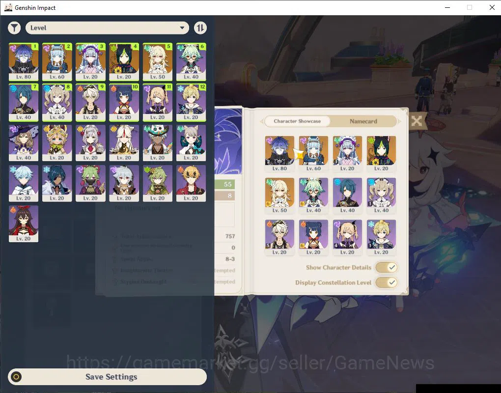Genshin Impact Mid Game ASIA|AR 55|2 Limited +2(*5Weapon)|FlinsC2+Sign,Ine image 1