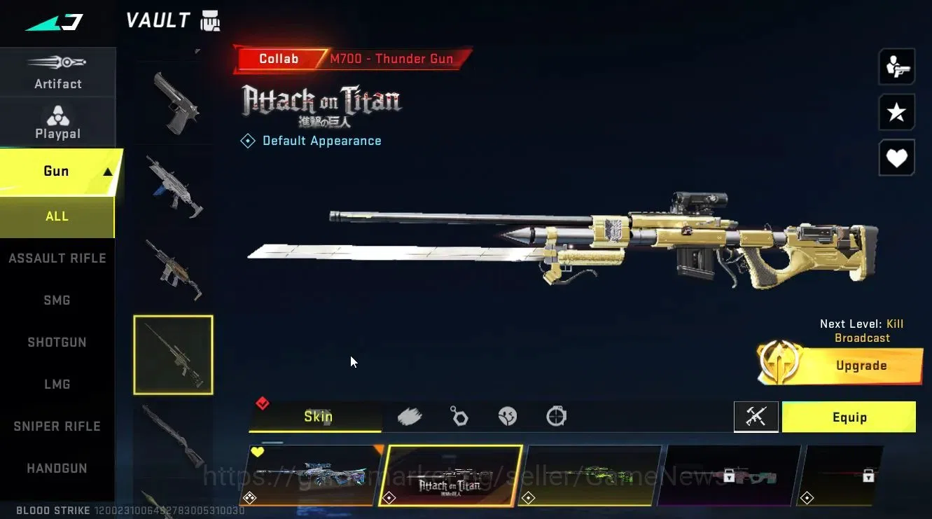 Blood Strike Accounts ASIA|Collab EVA[KATYA-EVA02]+AOT[Mikasa,KAG6,M700] image 19
