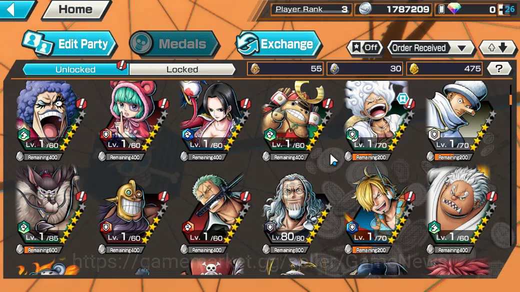 One Piece Bounty Rush Accounts Global|4 EX|AMS[Borsalino],Gear5 Monkey D.Luffy,5  image 5