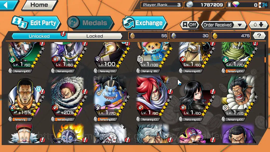 One Piece Bounty Rush Accounts Global|4 EX|AMS[Borsalino],Gear5 Monkey D.Luffy,5  image 6