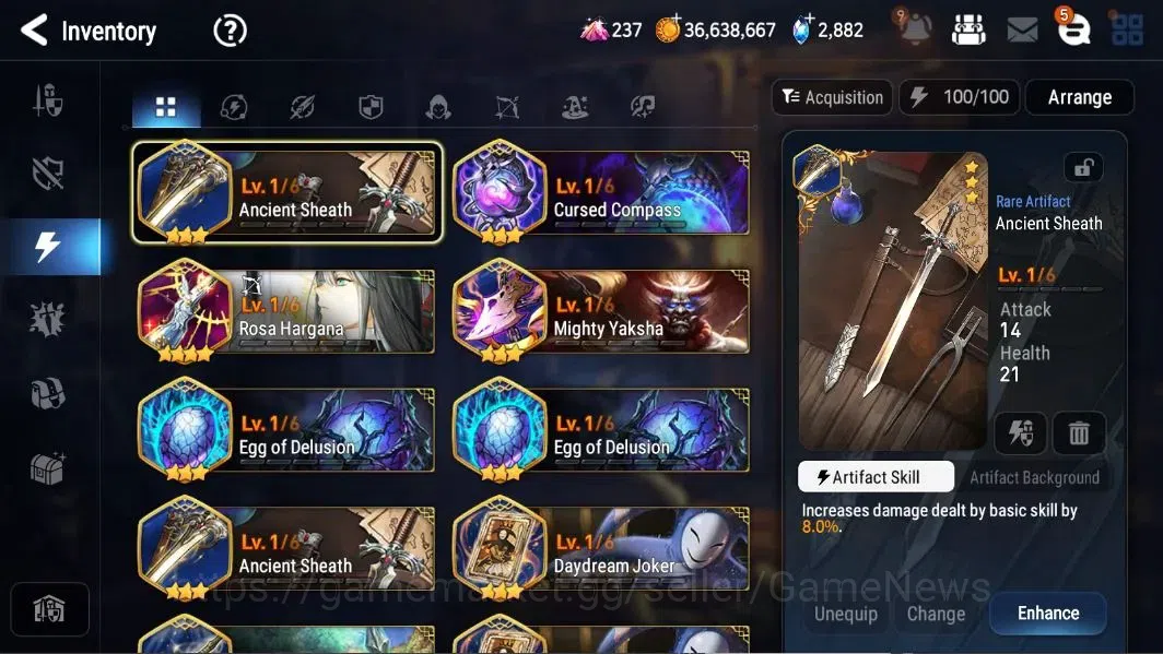 Epic Seven Accounts Global Unverif| 14 ML (BArunka, LOTScales, Salome, image 14