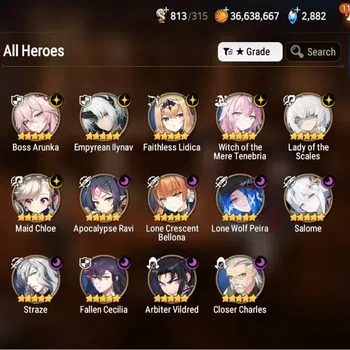 Epic Seven High-End Global Unverif| 14 ML (BArunka, LOTScales, Salome, image 1