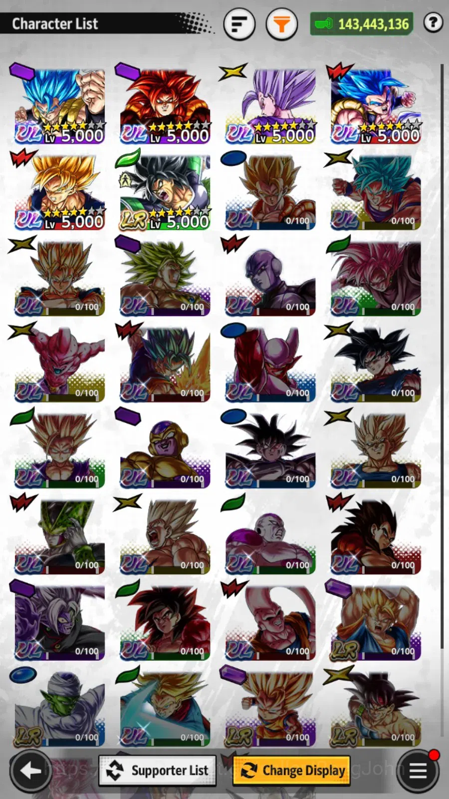 Dragon Ball Legends Accounts Android|Lv 148|143M Total Power|1 LR|5 UL|LR Broly image 14