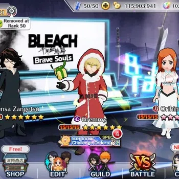 Bleach: Brave Souls Accounts High-End Global|102K BP+10 Orb|Byakuya Renewed|Gremmy Xmas24|Orihime TYBW|Tensa